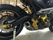 yamaha MT-09 ABS mt-09 TRACER 2014-2016年 バックステップCNC 黒 【st-y-mt09-f】_画像2