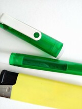 万年筆７　SAILOR　セーラー万年筆　カラーインク緑色ボディ　ペン先Fー２刻印　カートリッジ式万年筆_画像3