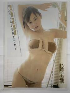 【厚手ラミネート加工】杉原杏璃　水着　A4変サイズ　雑誌切り抜き ３ページ entame２０１３年６月号【グラビア】-H14