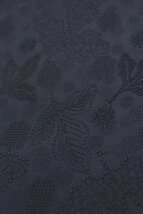 inagoya★限定1点のみ入荷★至極の超逸品◆最高峰BLACK SILK-刺繍風地模様-◆墨檳榔【黒コート】正絹 羽尺 反物 y1552bk_画像2