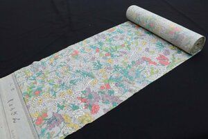 inagoya★新作大量入荷!!!!★◇極上のレトロ素材◇ しょうざん【シルクウール】絹混合 着尺 反物 未使用品 手芸 リメイク用 y0648bl