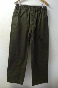 ◆EEL イール 2021 cook pants クック パンツ ワークパンツ　E-21271 サイズM カーキ系　美