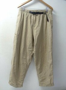 ◆グラミチ GRAMICCI 20ss LINEN COTTON RESORT PANTS　リネン コットン イージーパンツ サイズL　ベージュ系 GMP-20S031