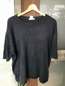 ★　中古品　古着　エンポリオアルマーニ　アルマーニ　ARMANI　半袖　vintage　オールド　刺繍　Ｔシャツ　【Ｍサイズ】　メンズ　男性用