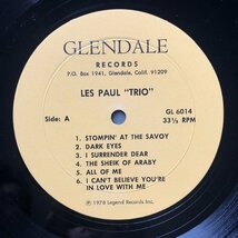 美盤 レア盤 1978年 米国盤 オリジナルリリース盤 レス・ポール・トリオ Les Paul Trio LPレコード The Les Paul Trio: ジャズ_画像6