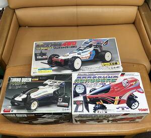 [231031-3K]【現状品】《ラジコンカー/まとめ》ニッコー/Nikko/バックファイヤー4WD/ターボクイーン/TOMY/ローリングターボ