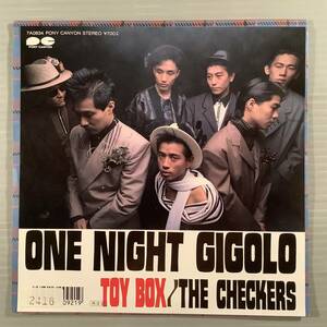  single record (EP)^ The Checkers [ONE NIGHT GIGOLO][TOY BOX]*1988 year record ^ beautiful goods!