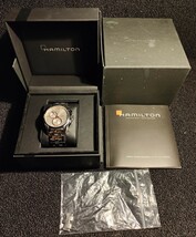 送料無料 Hamilton Jazz Master CHRONO Quartz ハミルトン ジャズマスター クオーツ 腕時計 カーキ khaki _画像7