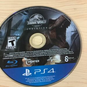 PS4ソフト JURASSIC WORLD EVOLUTION 海外版ジュラシックワールド エボリューション　中古ソフトのみ