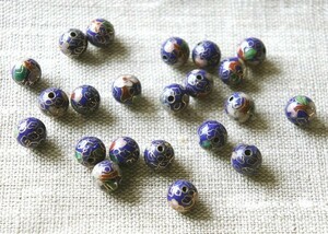  antique the 7 treasures beads blue 5 piece set 