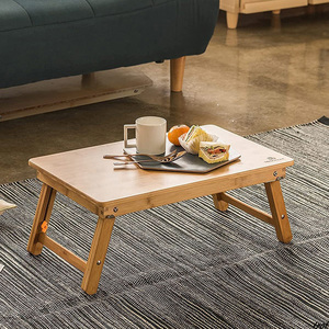 竹製 ベッドテーブル ローテーブル 折りたたみ式 トレーテーブル ナチュラル シンプル デザイン キャンプテーブル 小型 ミニテーブル