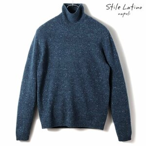 ◆【Stile Latino(スティレラティーノ)秋冬/ウールカシミヤナイロンネップタートルネックニット(MU30/VU RL MGM21911)】[stl2370091-46]