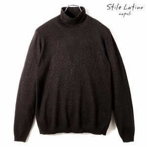 ◆【Stile Latino(スティレラティーノ)/秋冬/カシミヤシルクハイゲージモックタートルネックニット(MU4 DV SP/MGM22002)】[stl2370142-46]