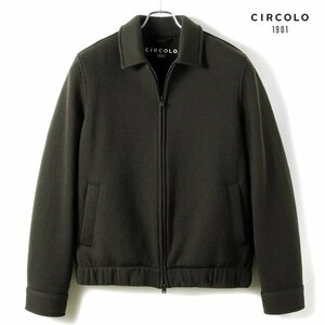 ◆【CIRCOLO1901(チルコロ)/秋冬/ウールニットジャージーダブルフェイスダブルジップブルゾン】[ccl2360171-XL]