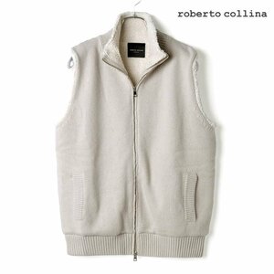 ◆【roberto collina(ロベルトコリーナ)/秋冬/ウールカシミヤミドルゲージスタンドカラージップニットベスト(RM35030)】[rbc2360521-48]