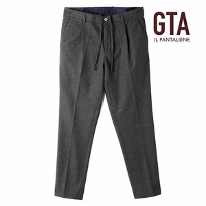 ◆【GTA(ジーティーアー)/秋冬/ポリエステルレーヨンストレッチドローコード付き1プリーツパンツ(HERRICK GOLF/90014)】[gta2370642-48]