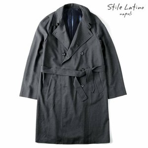 ◆【Stile Latino(スティレラティーノ)/秋冬/ウールギャバジントレンチコート(BRANDO)】[stl2370252-48]