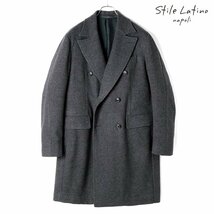 ◆【Stile Latino(スティレラティーノ)/秋冬/ウールカシミヤソフトメルトン6Bダブルチェスターコート(AIACE)】[stl2360051-48]_画像1