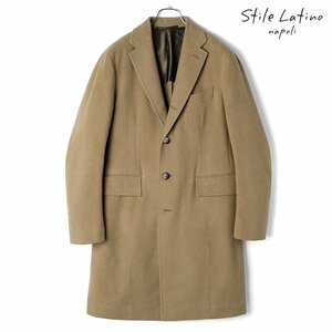 ◆【Stile Latino(スティレラティーノ)/秋冬/キャメルソフトメルトン4Bチェスターコート(EOLO)】[stl2360021-48]