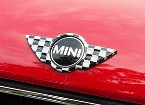 デザイン性UP♪ BMW MINI チェッカー エンブレム カバー セット ミニ R61 ペースマン クーパーS オール4