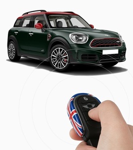 質感最高♪ BMW MINI キーリング キーカバー フレーム シルバー メッキ ミニ F56 ワン クーパー クーパーD クーパーSD クーパーS セブン