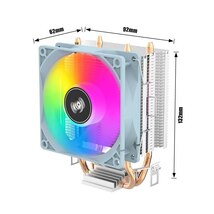 サイドフロー式CPUクーラー 90mm INTEL / AMD対応 レインボー 発色固定 冷却 ファン TDP95W_画像3