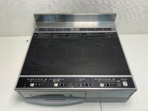 【★02-3536】■中古■日立　IHクッキングヒーター　HT-33AG　30A仕様　200V　据置タイプ　2口　動作確認済み（8271）