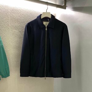 BRUNELLO CUCINELLI(ブルネロ クチネリ) メンズ　ジャケット　ブルゾン　ジップアップ　アウトドア　紳士服　ネイビー　48サイズ