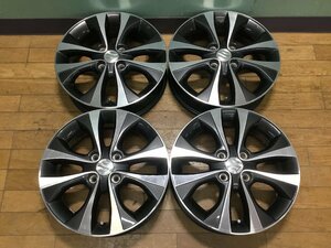 スズキ 純正 アルミ 15×4.5J +45 PCD100 4穴 ハブ径54 4本　　　　　　　　　　　　10014　　2G7-1　城