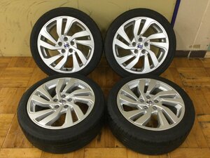 2022年製 BRIDGESTONE 225/45R18 & スバル 純正 18×7.5J+55 ハブ径約56 PCD114.3 5穴 4本　　　　　　　1111 ラック 市