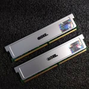 【中古】DDR2メモリ 4GB(2GB2枚組) GEIL GX24GB6400DC [DDR2-800 PC2-6400]
