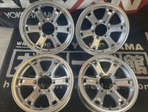 ◆状態良好!! Weds KEELER FORCE 16×7J+26 139.7/6H ホイール4本SET!! ハイラックスサーフ パジェロ テラノ/ハイエース他_画像1