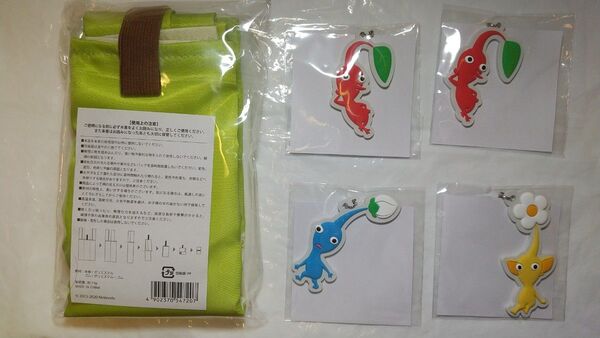 ピクミン3 デラックス エコバッグ&ピクミン4 どこでもチャーム(赤2青1黄1)