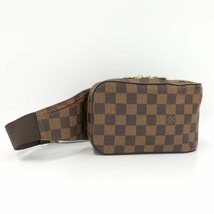 ●ルイヴィトン LOUIS VUITTON ジェロニモス ボディバッグ ダミエ・エベヌ N51994[Jコレ]803 T_画像1