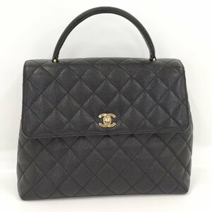 ●シャネル CHANEL ハンドバッグ キャビアスキン ブラック A12397 [Jコレ] 458M