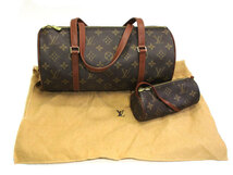 【中古】LOUIS VUITTON パピヨン 30 GM ハンドバッグ モノグラム ポーチ付き M51365_画像10