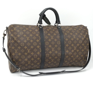 【中古】LOUIS VUITTON 2WAYショルダーバッグ キーポル バンドリエール55 モノグラムマカサー M56714