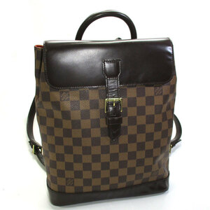 【中古】LOUIS VUITTON ソーホー リュックサック デイパック ダミエ エベヌ N51132