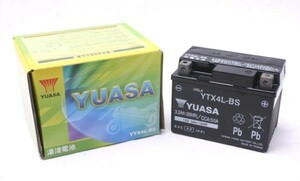 在庫有当日発送 充電済台湾ユアサバッテリーYTX4L-BS レッツ4/G KLX Z125 GS50