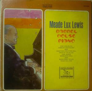 ★US LP★MEADE LUX LEWIS★BARREL HOUSE PIANO (BOOGIE WOOGIE)★73'JUMP BLUES JAZZ名盤★