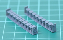 3mm穴用カバー(角型2種類セット)　3Dプリンター出力パーツ　汎用改造パーツ　ディティールアップ　1/144　ガンプラ、30MM等の改造に　2_画像1