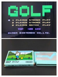 ゴルフ GOLF【動作確認済み】ファミコン FC 中2段 箱付き【同梱可能】ケース ソフト 希少 レア カセット ゲーム 貴重 昭和レトロ