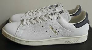 美品 スタンスミス 2020年製 JP28.5cm 白×紺 CQ2870 天然皮革 生産終了 adidas stansmith adidas stansmith ホワイト×ネイビー 本革 人気