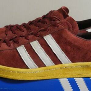 キャンパス 80s MITA 2012年製 JP27.5cm G63526 限定 コラボ 生産終了 天然皮革 adidas campus ミタスニーカーズ エンジ バーガンディの画像1