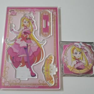 ひろがるスカイプリキュア　ローソン限定　キュアバタフライ　缶バッジ&アクリルスタンド