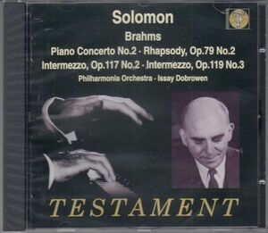 [CD/Testament]ブラームス:ピアノ協奏曲第2番変ロ長調Op.83他/ソロモン(p)&I.ドブローウェン&フィルハーモニア管弦楽団 1944-1947