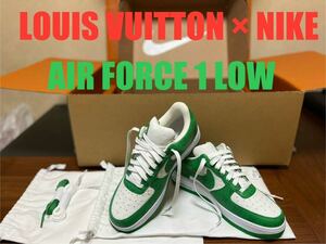 Louis Vuitton X Air Force 1 Low 'White Comet Red' - Nike - 1A9V