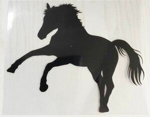  horse .. sticker black horse riding 