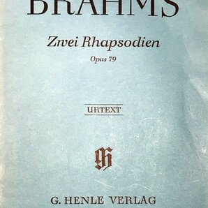 ブラームス 2つのラプソディ Op.79/原典版 (ピアノ・ソロ) 輸入楽譜 BRAHMS 2 Rhapsodien Op.79/Urtext 洋書の画像1