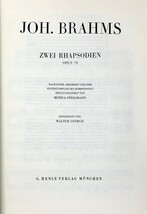 ブラームス 2つのラプソディ Op.79/原典版 (ピアノ・ソロ) 輸入楽譜 BRAHMS 2 Rhapsodien Op.79/Urtext 洋書_画像2